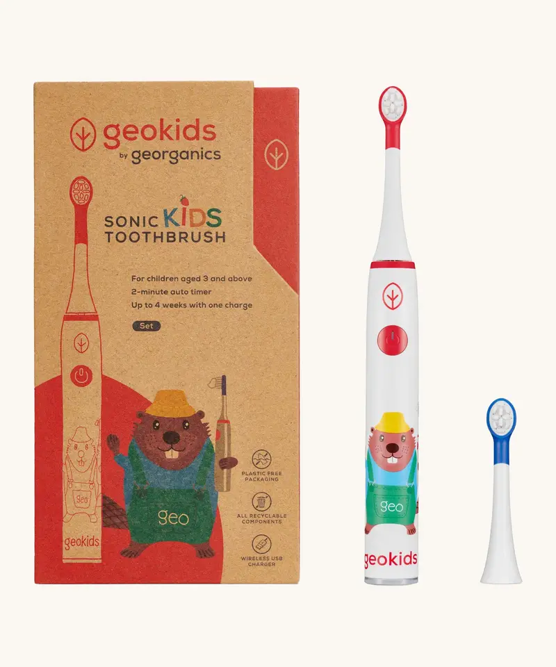 Georganics Kids Sonic Electric Toothbrush Set 1