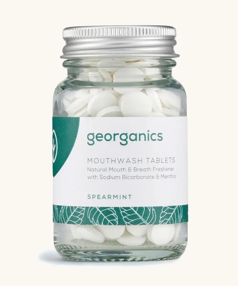 Georganics Natural Mouthwash Tablets - Spearmint 1
