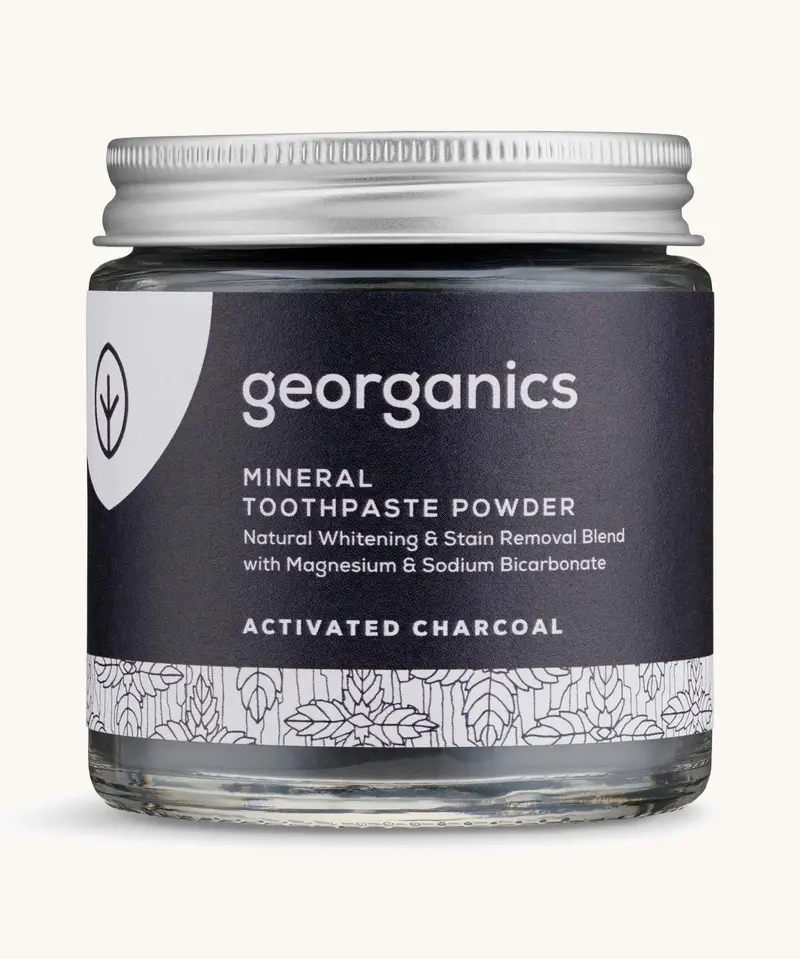 Georganics Natural Tooth Whitening Powder - Activated Charcoal 1