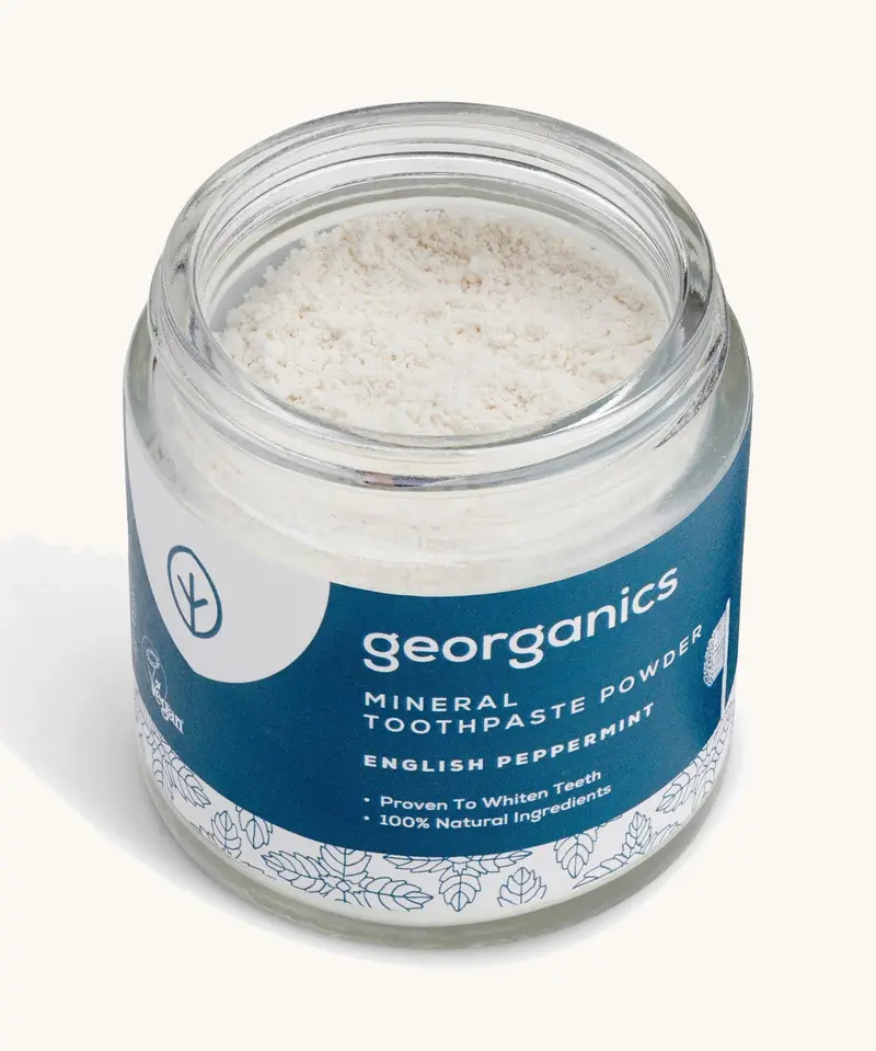 Georganics Natural Tooth Whitening Powder - English Peppermint 2