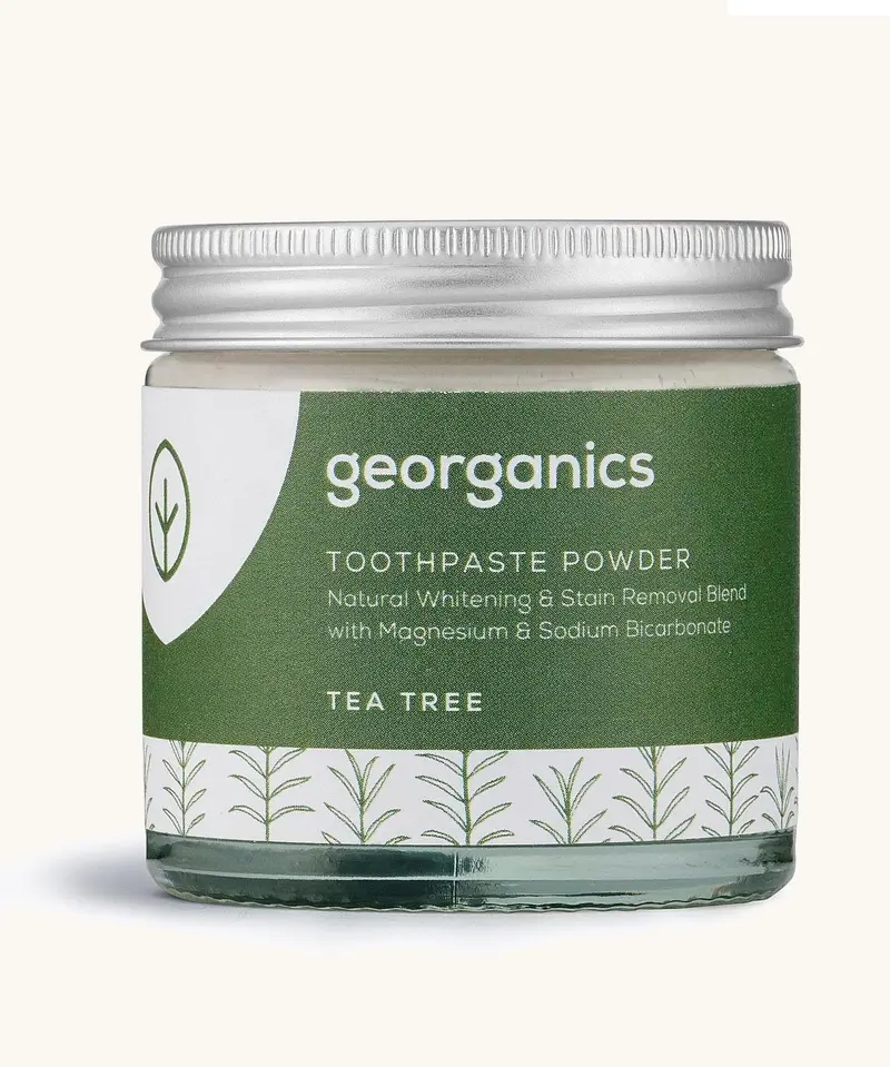 Georganics Natural Tooth Whitening Powder - Tea Tree 1