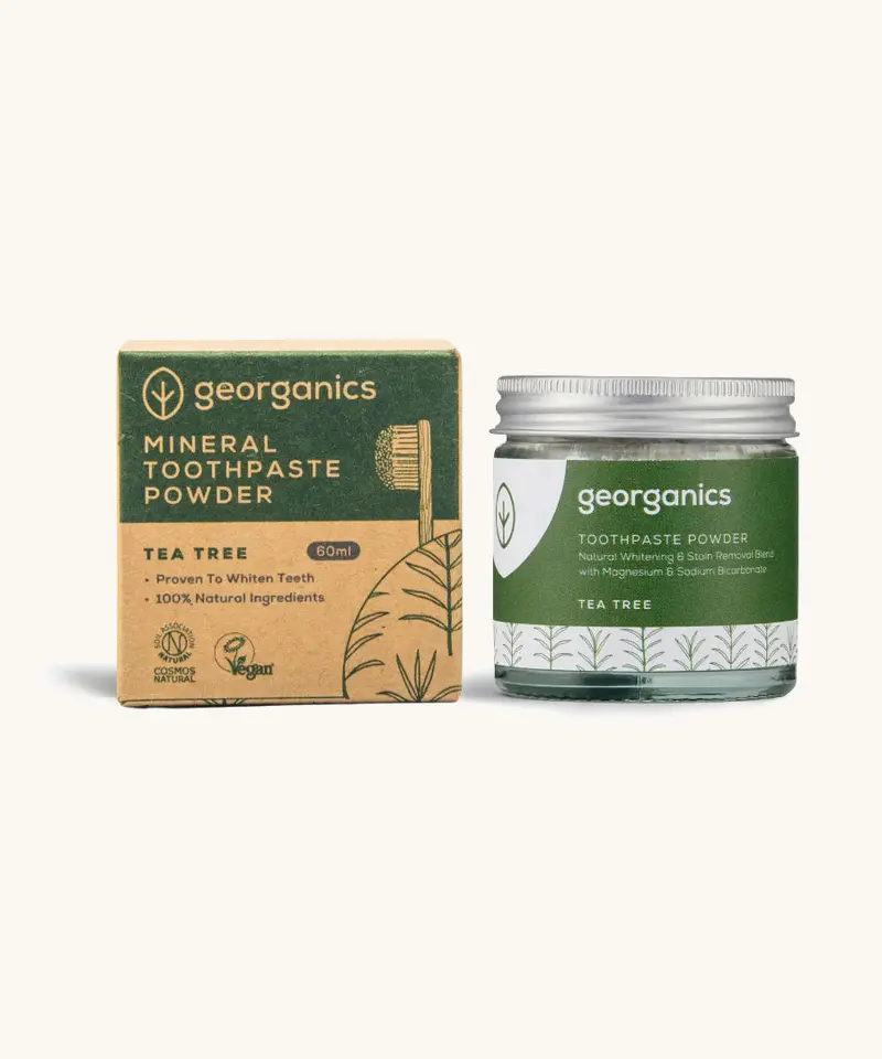 Georganics Natural Tooth Whitening Powder - Tea Tree 2