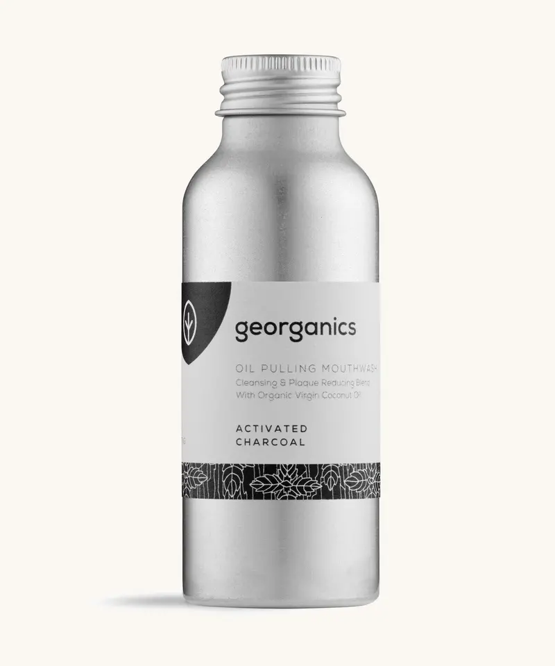 Georganics Oil Pulling Mouthwash - Charcoal 100Ml 1