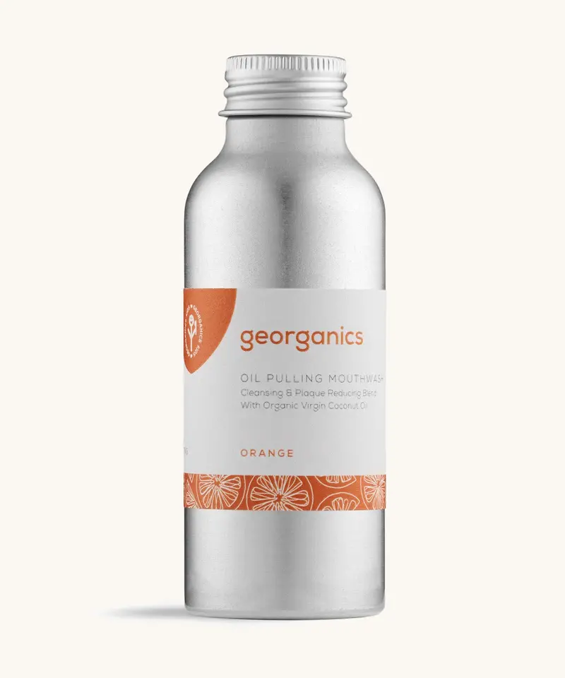 Georganics Oil Pulling Mouthwash - Orange 100Ml 1