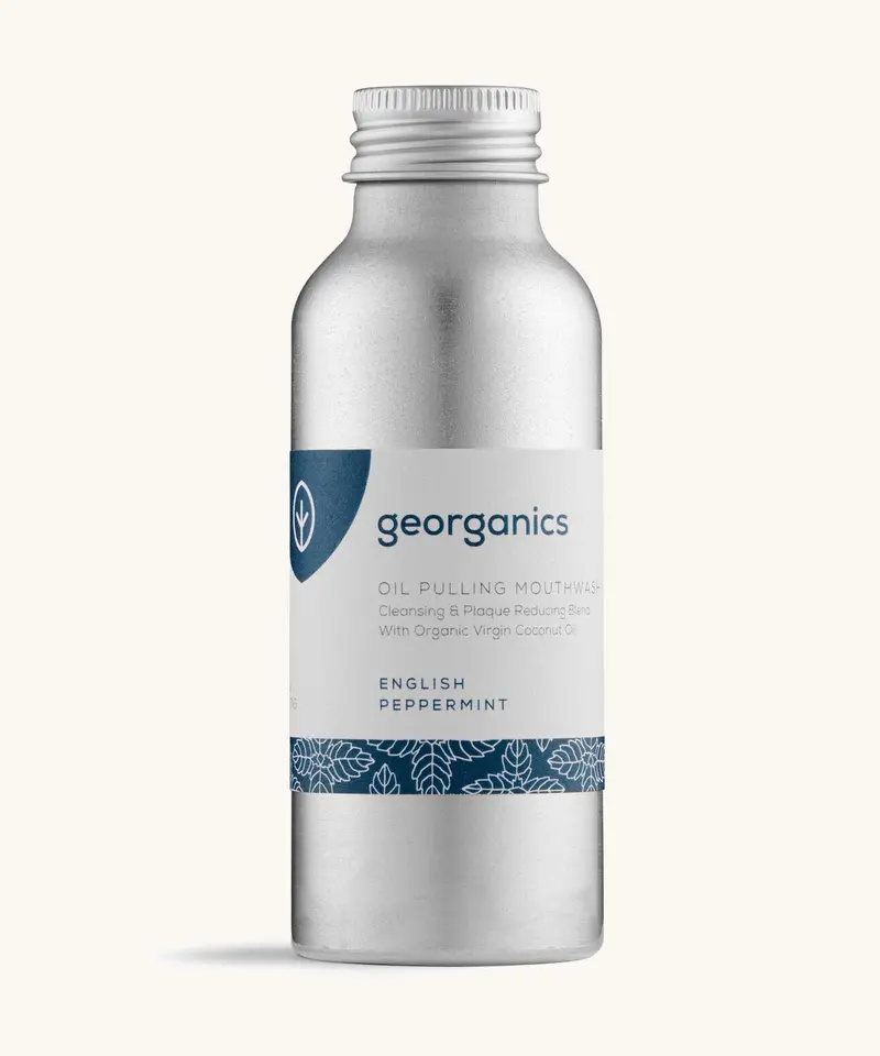 Georganics Oil Pulling Mouthwash - Peppermint 100Ml 1