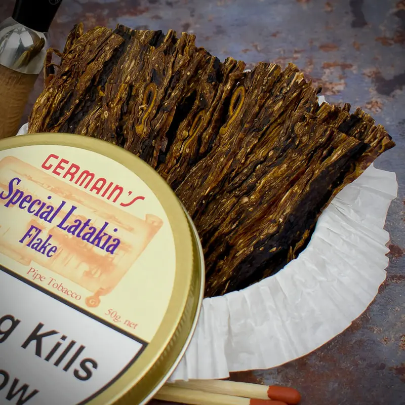 Germains Latakia S (Special Latakia) Flake Pipe Tobacco - 10G Sample 1