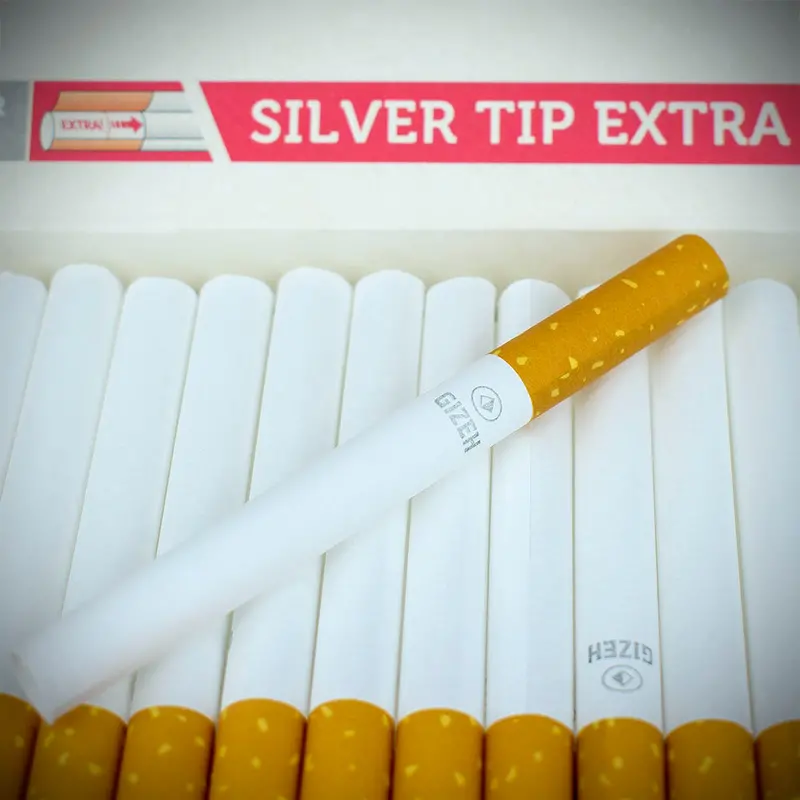 Gizeh | Silver Tip Extra Cigarette Tubes | 250 Pack 2