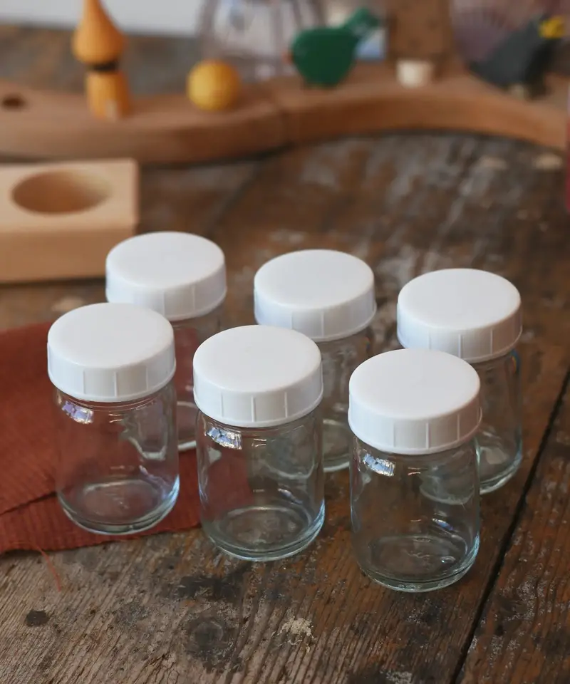 Glass Paint Jars With Lids - 6 X 50Ml 1