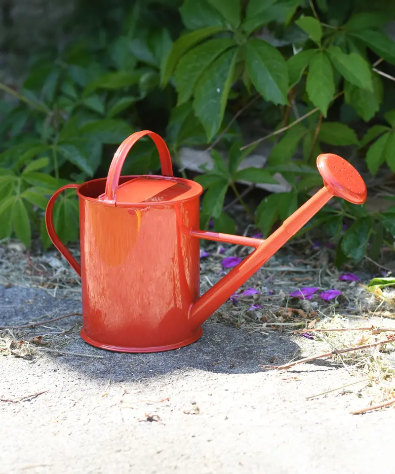 Glückskäfer 1L Metal Watering Can - Red 1