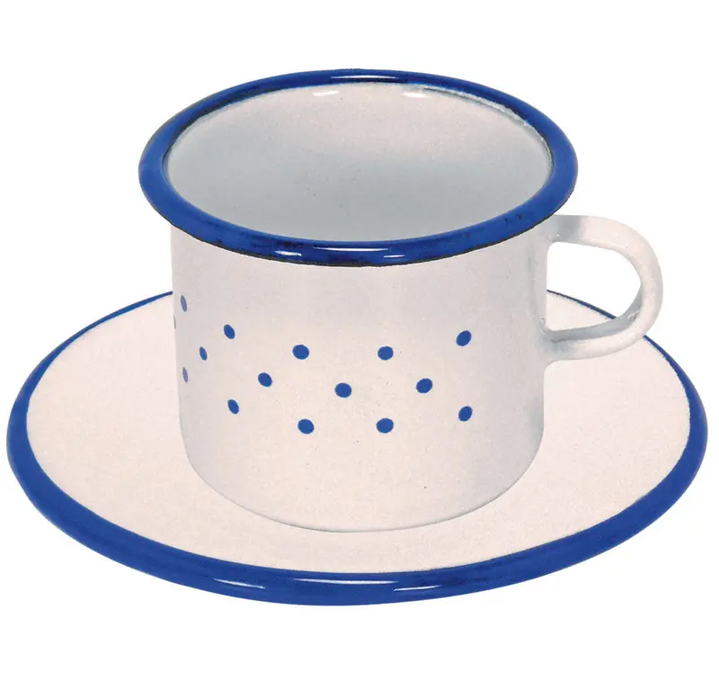 Glückskäfer Enamel Toy Cup And Saucer 1