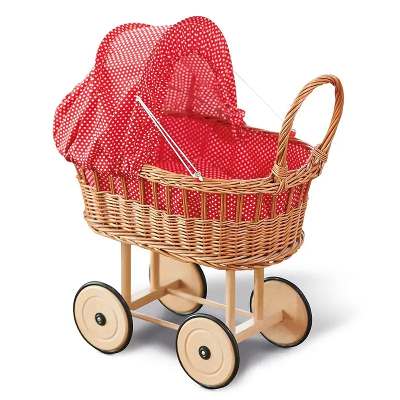 Glückskäfer Wicker Doll's Pram 1
