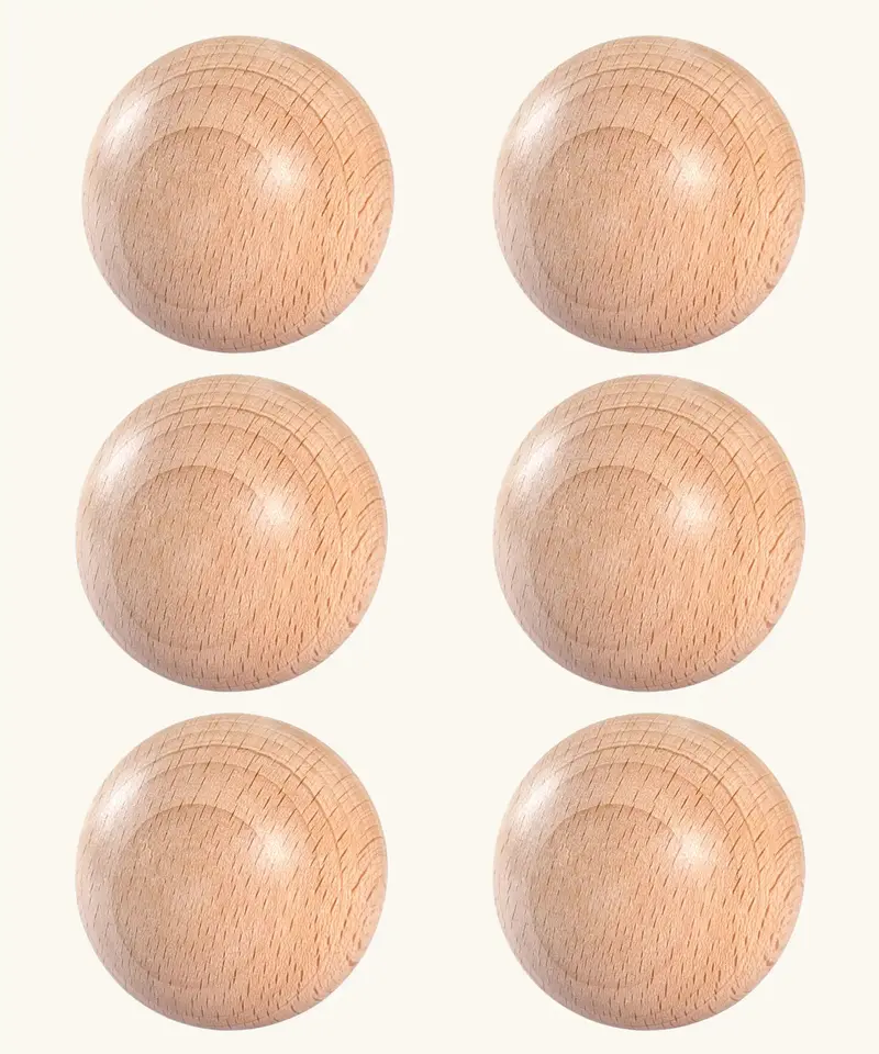Grapat 6 Large Natural Wooden Balls 1