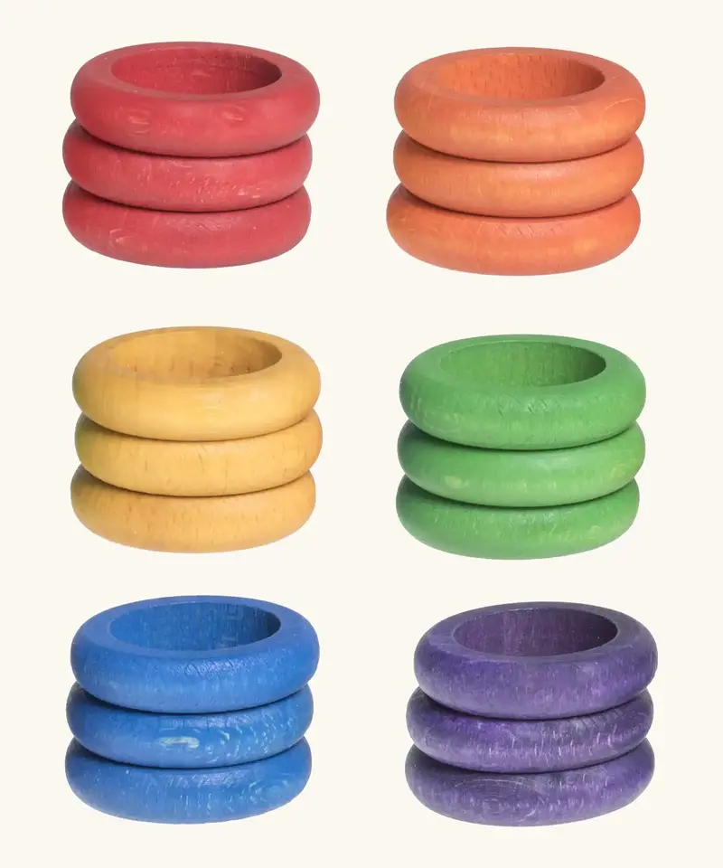 Grapat Rainbow Rings 6 Colours 1