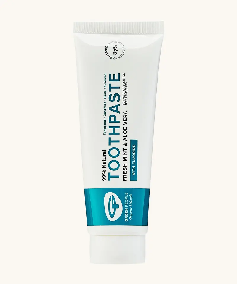 Green People Fresh Mint & Aloe Vera Toothpaste With Fluoride 1