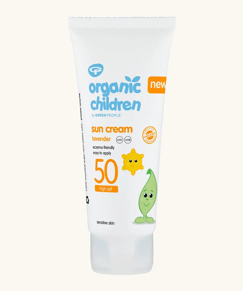 Green People Organic Children Lavender Mineral Sun Cream Spf50 100Ml 1