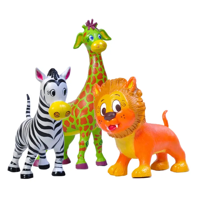 Green Rubber Toys Jungle Chumps Set 1
