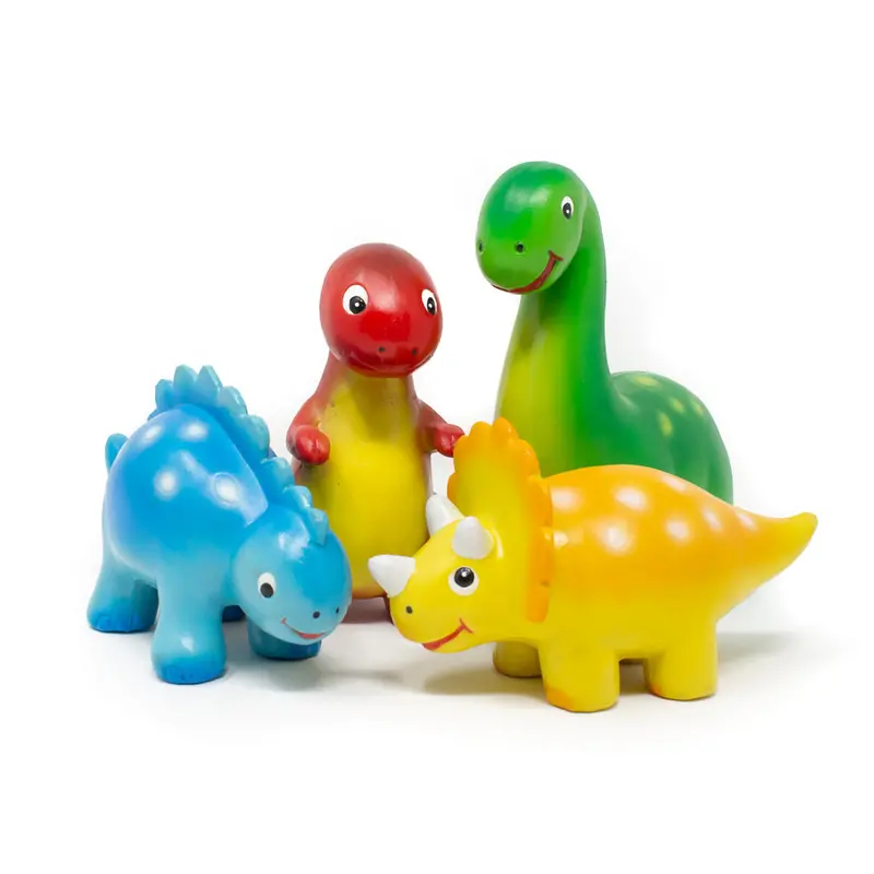 Green Rubber Toys Mini Dinosaur Set 1