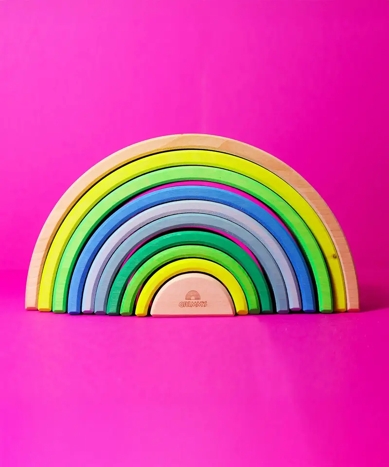 Grimm's 10 Piece Rainbow - Neon Green 1