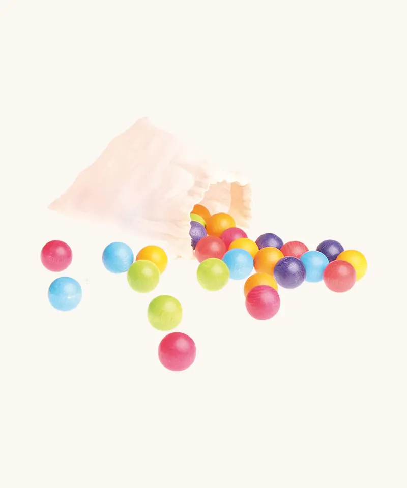 Grimm's 35 Wooden Marbles 1