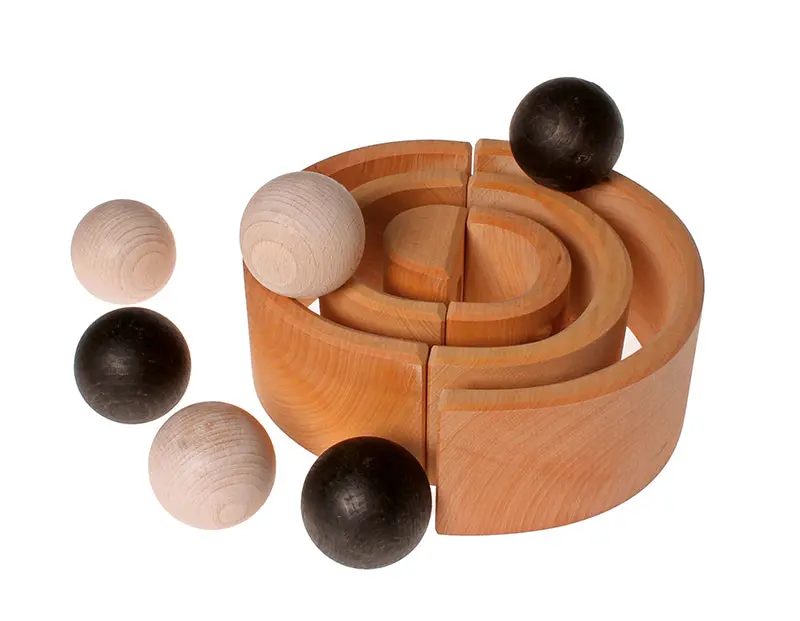Grimm's 6 Monochrome Wooden Balls 2