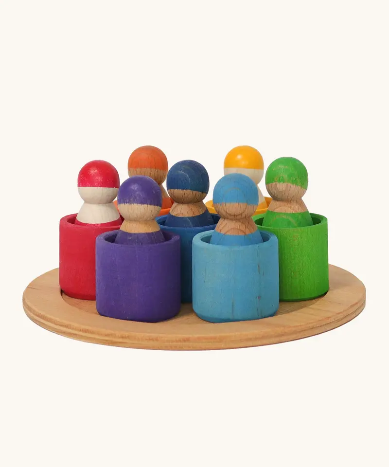 Grimm's 7 Rainbow Friends In Bowls 1