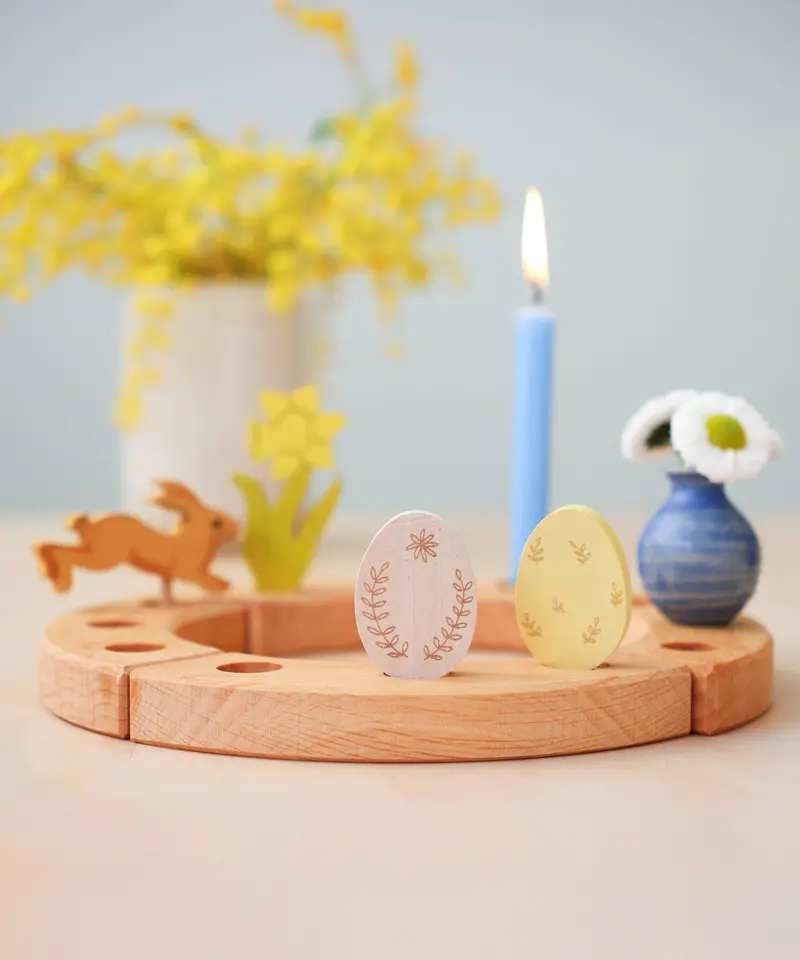 Grimm's Blue 10% Beeswax Candles - 12 2