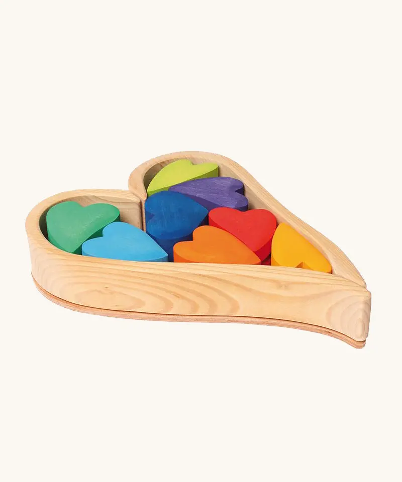 Grimm's Building Set Rainbow Hearts 1