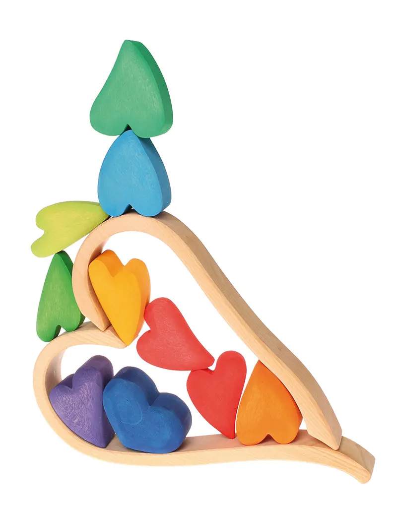 Grimm's Building Set Rainbow Hearts 2