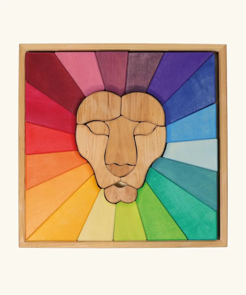 Grimm's Building Set Rainbow Lion 1