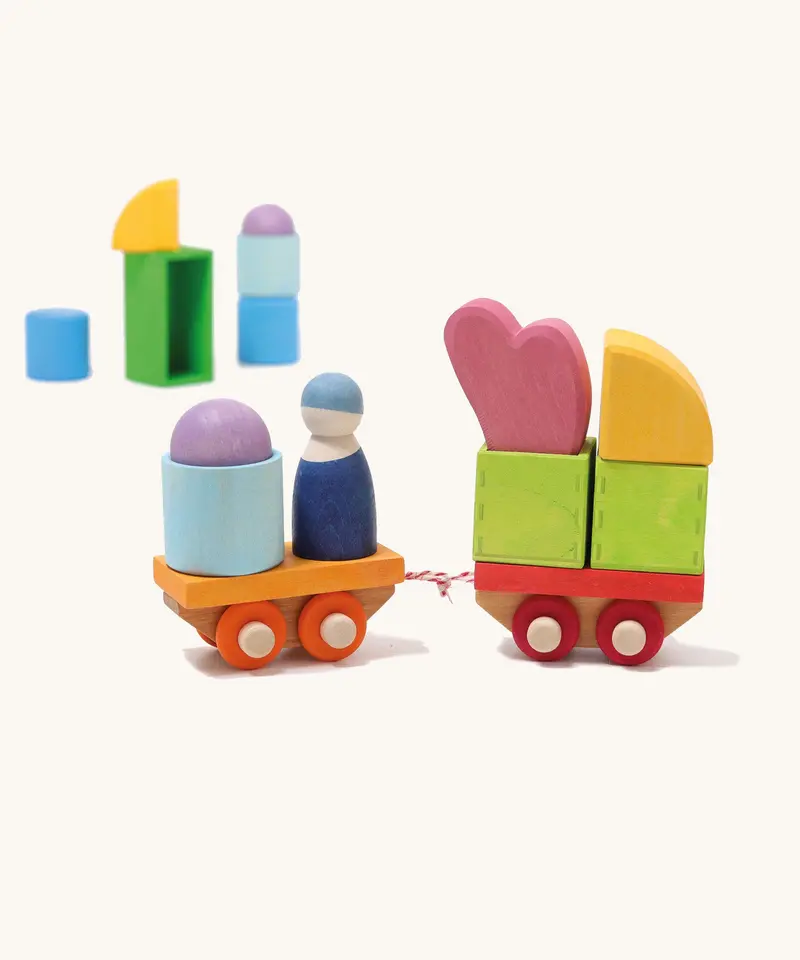 Grimm's Building Set Wooden Train 1