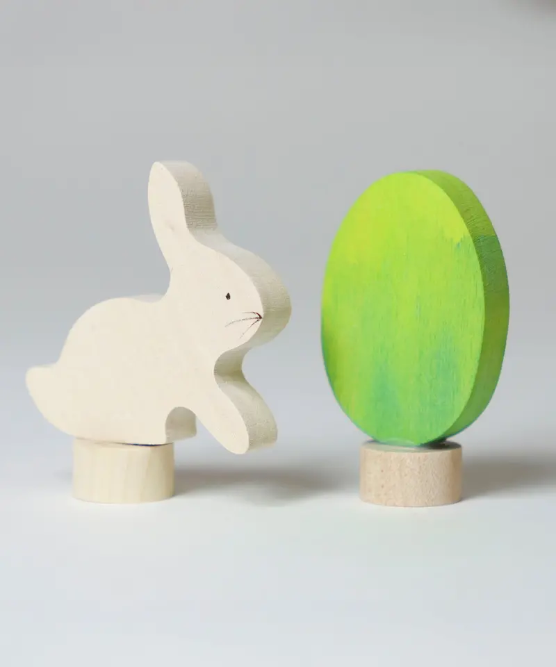 Grimm's Easter Decorative Figure Set - Batik Green 1