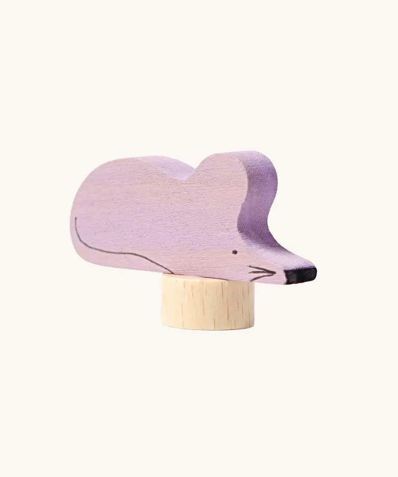 Grimm's Grey Violet Mouse Decorative Figure 1