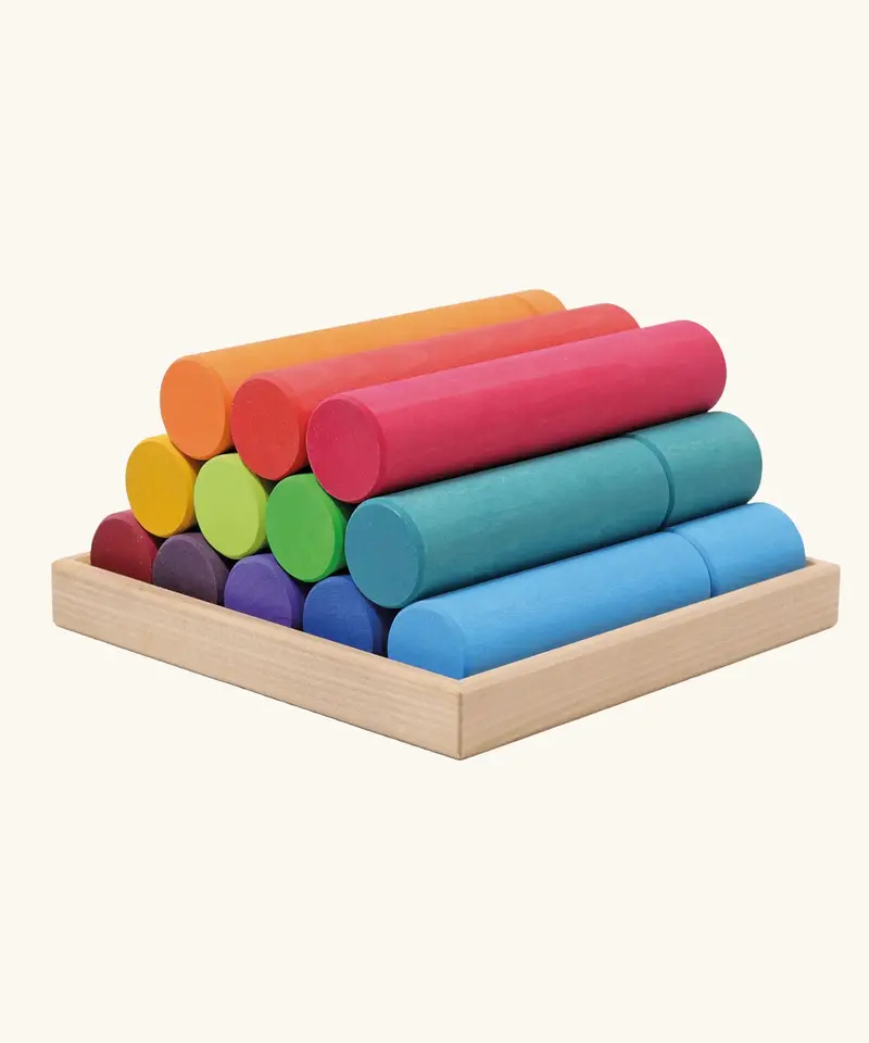 Grimm's Large Building Rollers Rainbow 1