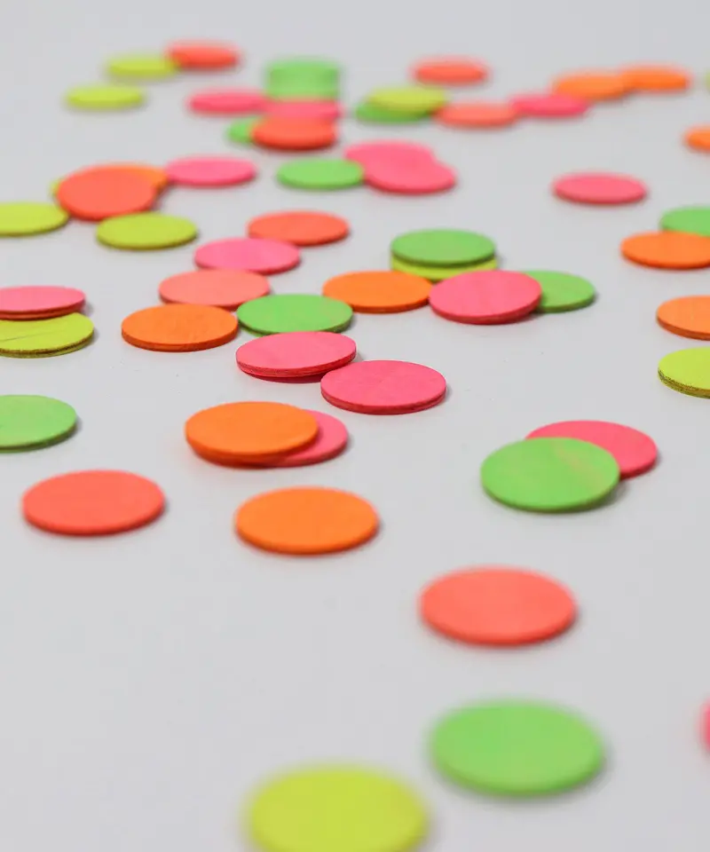 Grimm's Neon Celebration Confetti Dots 1