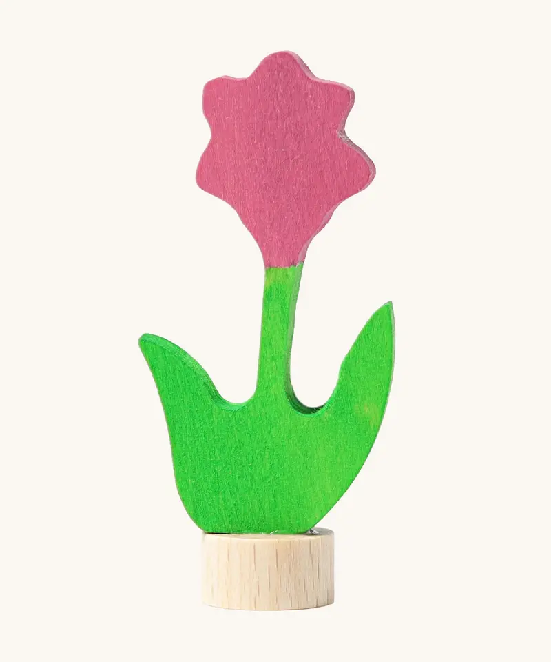 Grimm's Pink Flower Decorative Figure 1