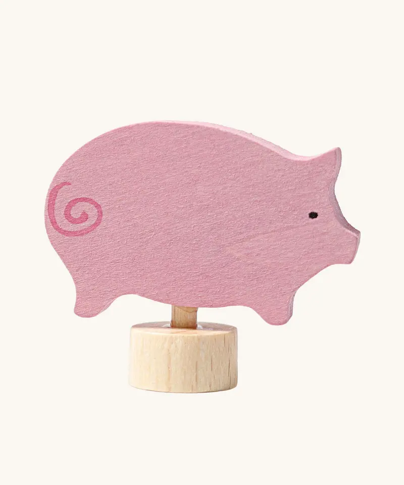 Grimm's Pink Pig Decorative Figure 1