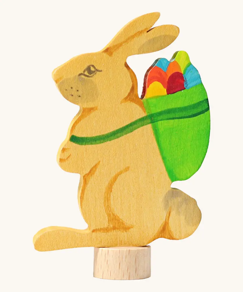 Grimm's Rabbit With Basket Decorative Figure 1