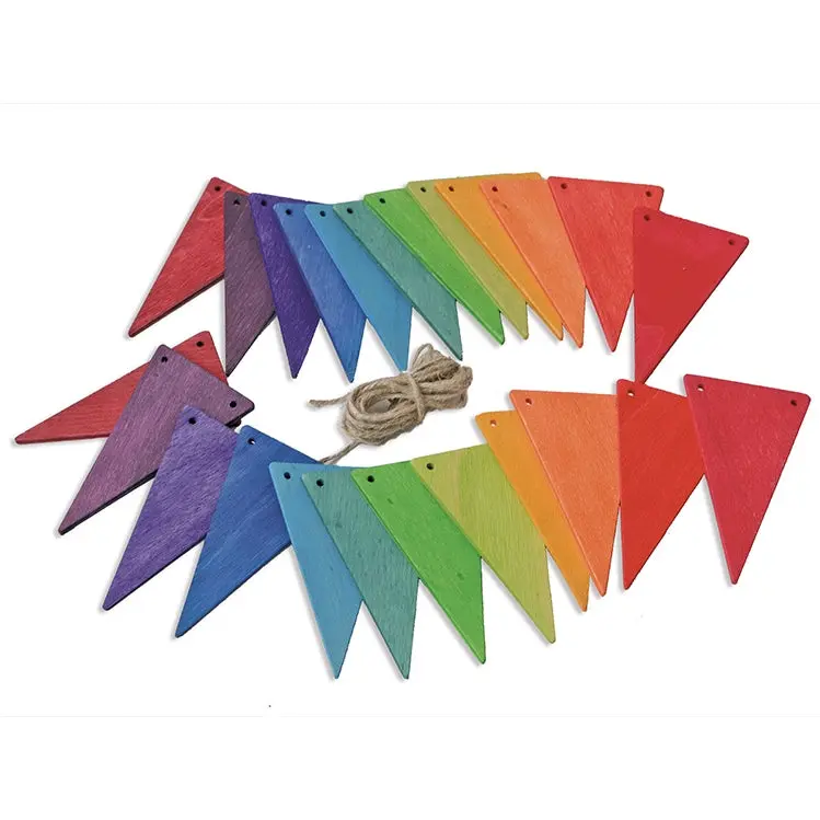Grimm's Rainbow Pennant Banner Bunting 1