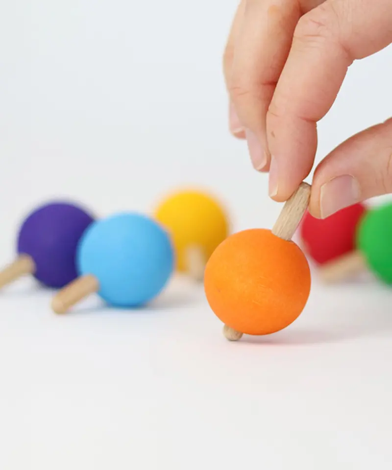 Grimm's Rainbow Spinning Tops 2
