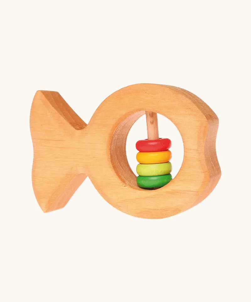 Grimm's Rattle Fish With Coloured Discs 1