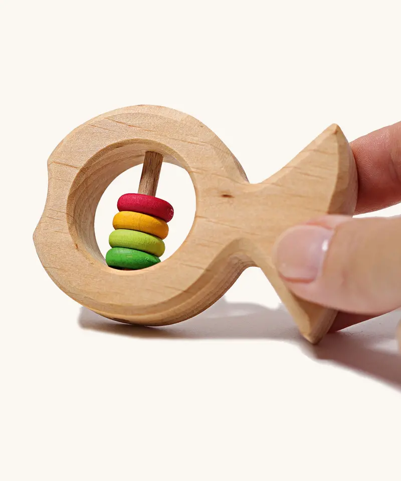 Grimm's Rattle Fish With Coloured Discs 2