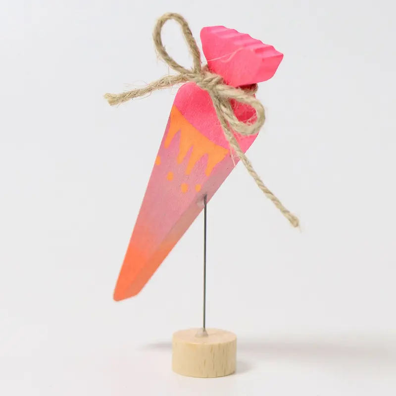 Grimm's Sweet Cone Decorative Figure - Neon Pink 1