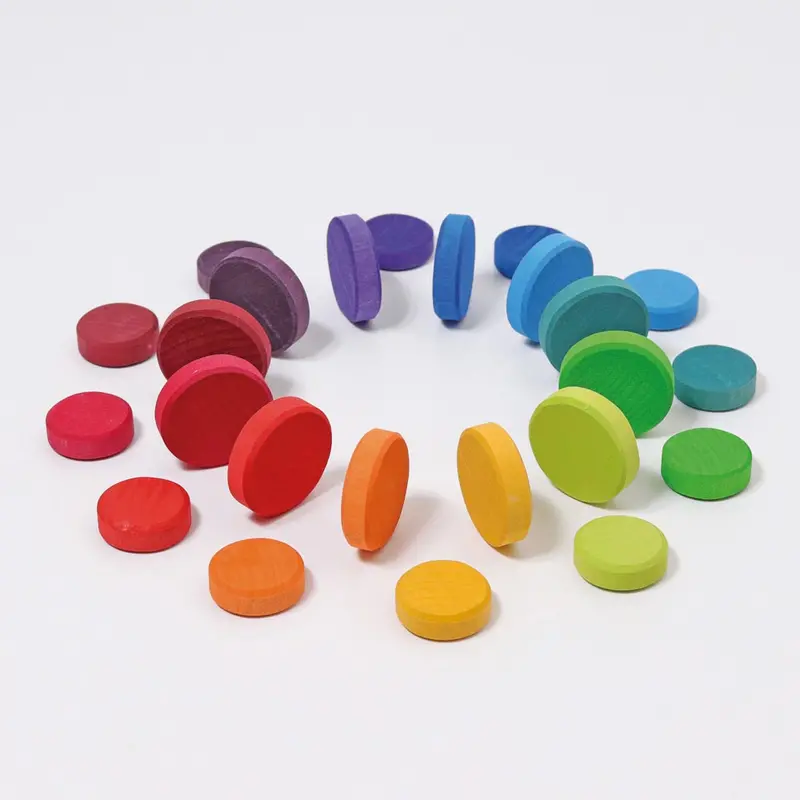 Grimm's Wooden Rainbow Coins 2