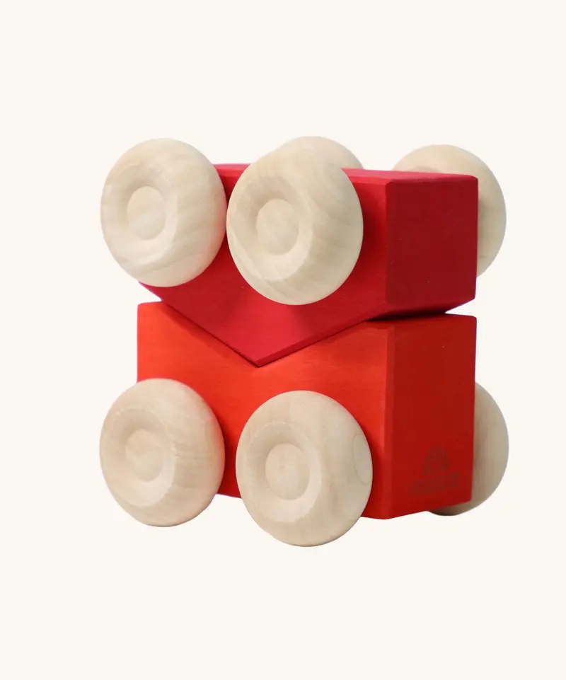 Grimm's Wooden Stacking Cars 1