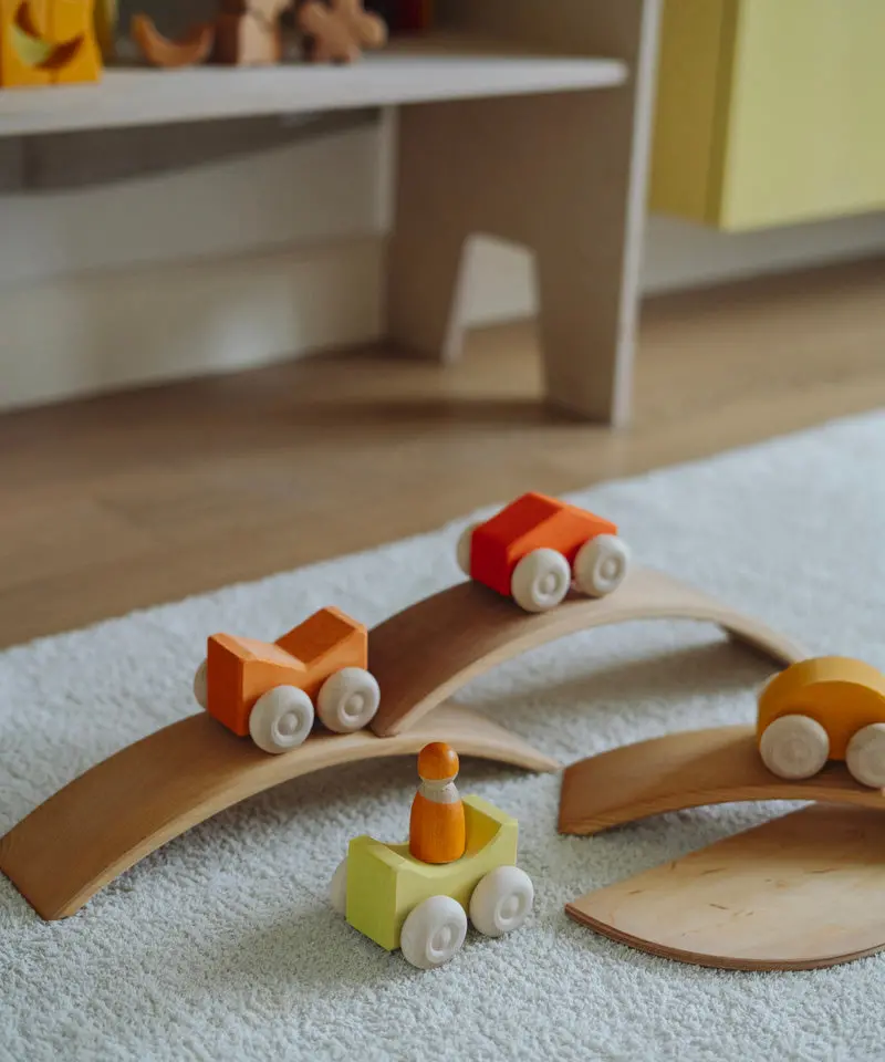 Grimm's Wooden Stacking Cars 3