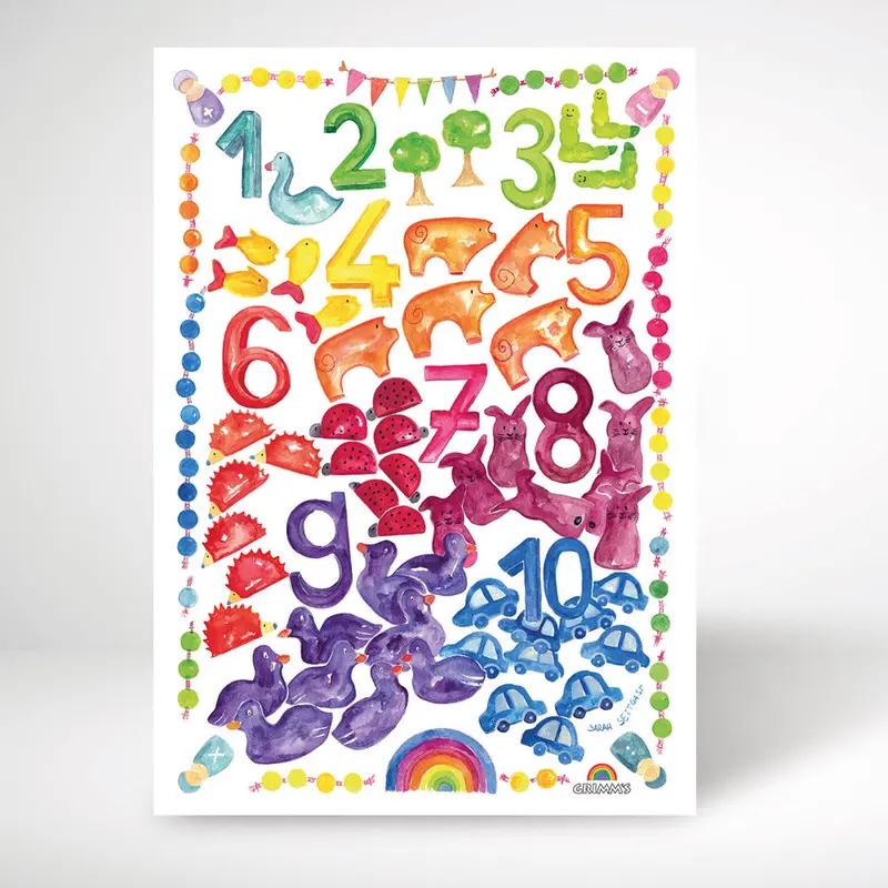 Grimm's World Of Numbers Art Print 1