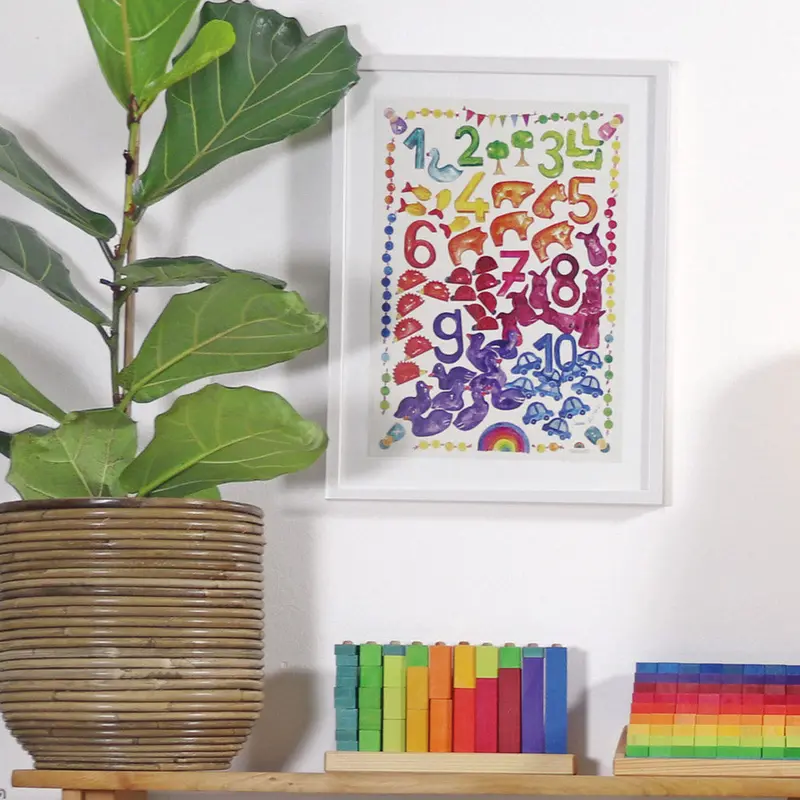 Grimm's World Of Numbers Art Print 2