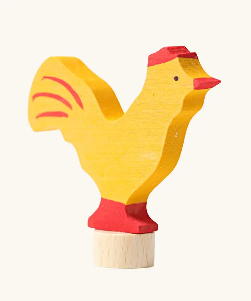 Grimm's Yellow Rooster Decorative Figure 1
