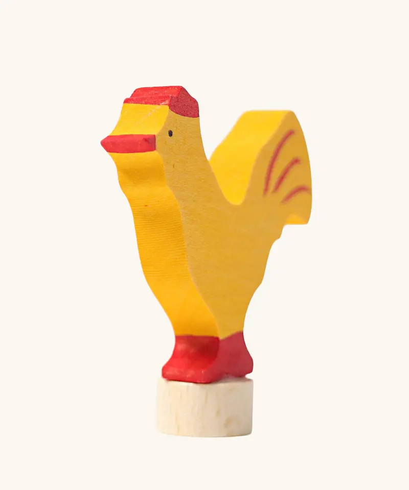 Grimm's Yellow Rooster Decorative Figure 2