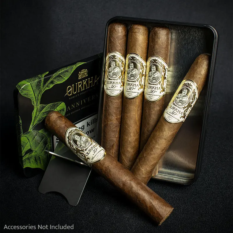 Gurkha Triente 30Th Anniversary Toro Cigars - Tin Of 5 1
